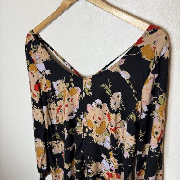 Billabong‎ Secret Moons Floral Romper Long Sleeve Vacation Women’s Medium - Picture 2 of 9